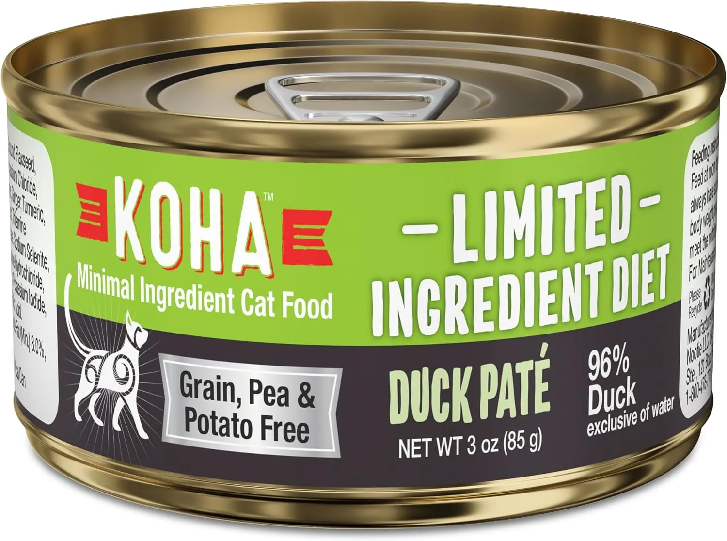 KOHA Grain & Potato Free Limited Ingredient Diet Duck Pate Canned Cat Food grain free cat food, no grain dry cat food