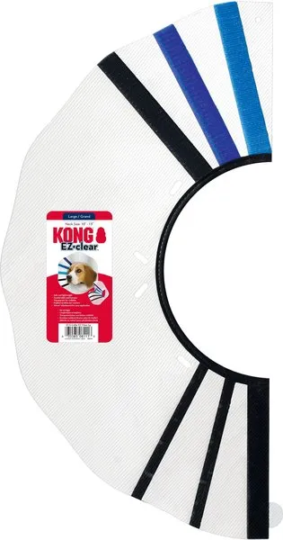 KONG EZ Clear Collar for Dogs & Cats cat collar, breakaway cat harness