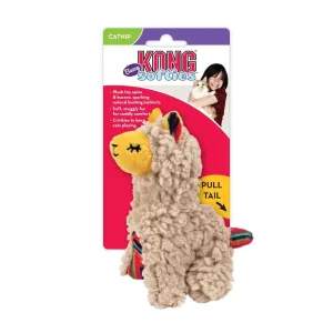 KONG Softies Buzzy Llama Cat Toy catnip toys, feather wand toy