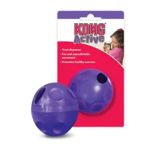 KONG Treat Ball For Cats catnip toys, feather wand toy