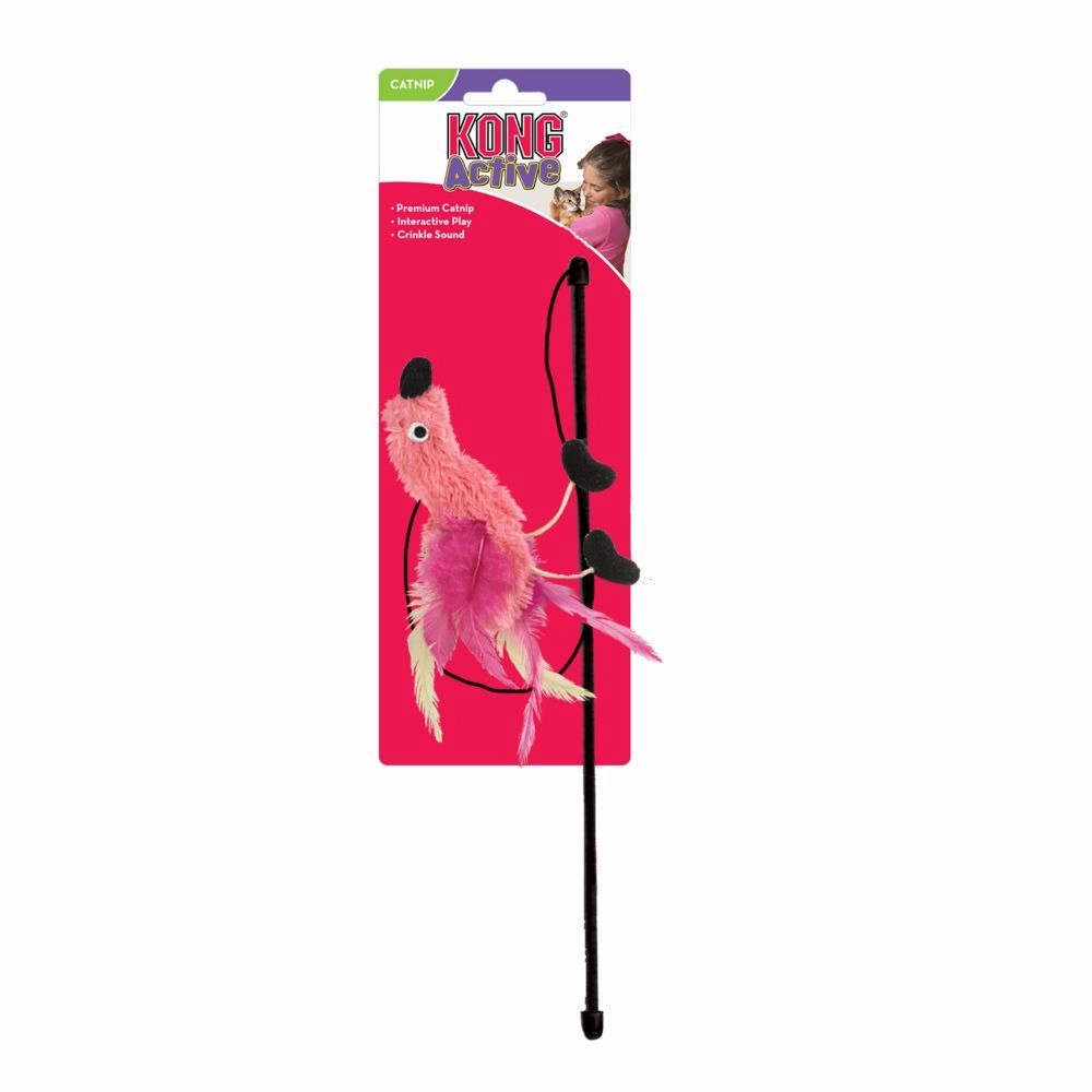 Kong Feather Teaser Cat Wand cat toy set,cat teaser