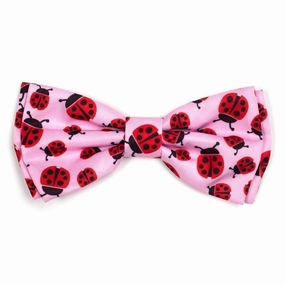 Ladybugs Dog Bow Tie dog collar accessory,collar decor