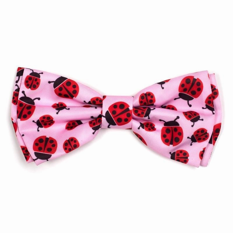 Ladybugs Dog Bow Tie dog collar accessory,collar decor