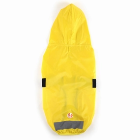 Lana Paws Adjustable & Reflective Raincoat for Dogs ( Solid Yellow)