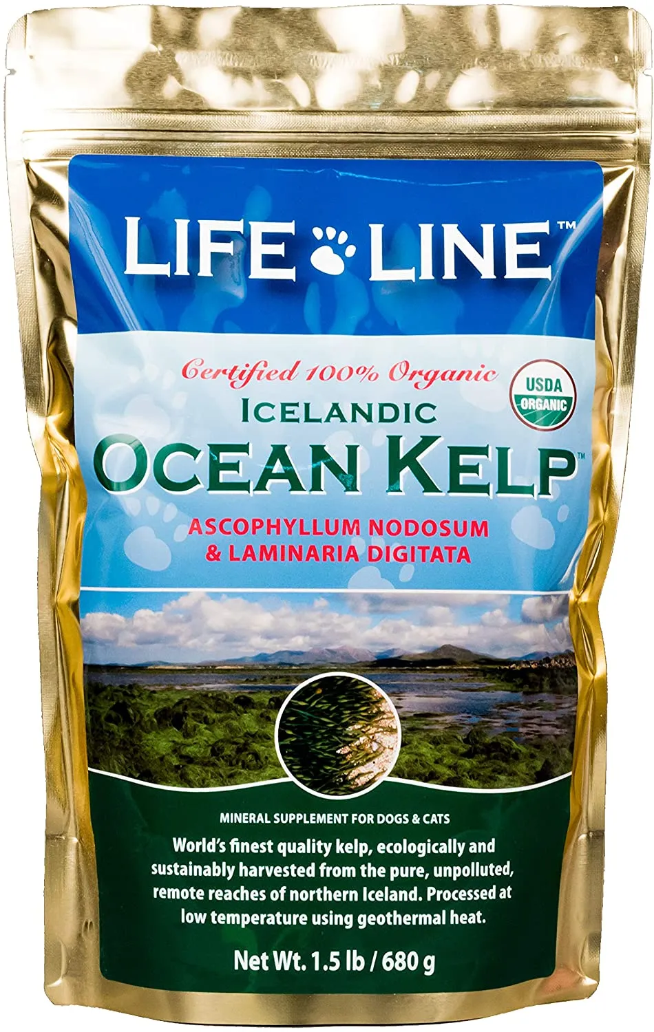 Life Line Icelandic Ocean Kelp cat vitamins, cat immune support