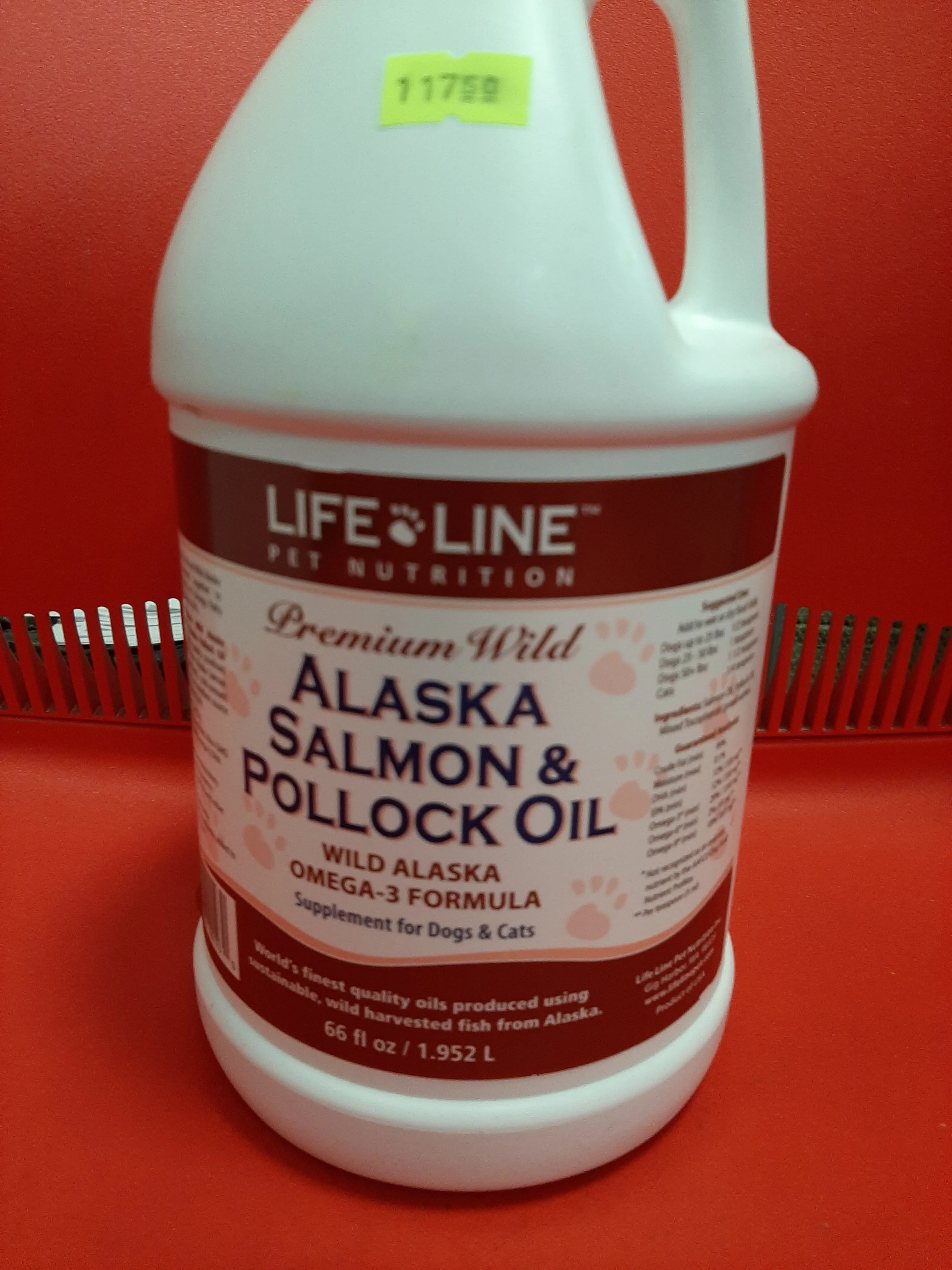 Life Line Premium Wild Alaska Salmon & Pollock Oil cat vitamins, cat immune support