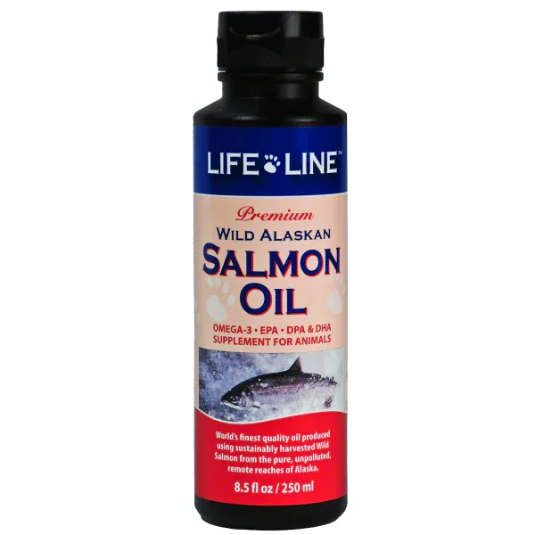 Life Line Premium Wild Salmon Oil cat vitamins, cat immune support