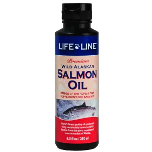 Life Line Premium Wild Salmon Oil cat vitamins, cat immune support