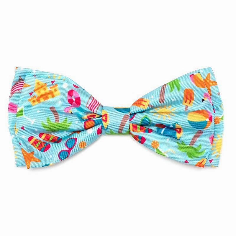 Life's A Beach Dog Bow Tie dog collar accessory,collar decor