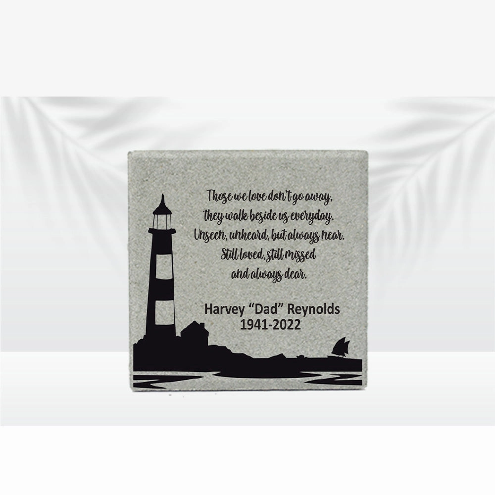 Lighthouse Memorial Stone - 12" x 12"