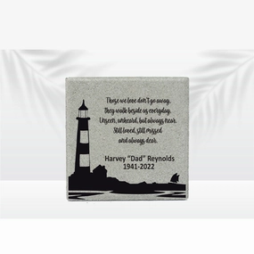 Lighthouse Memorial Stone - 12" x 12"