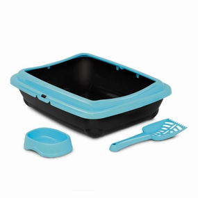 Litter Pan Kit Blue cat litter scoop,litter box tools