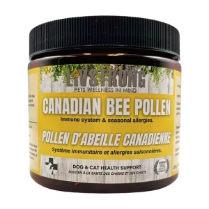 Livstrong Canadian Bee Pollen 150g cat vitamins, cat immune support
