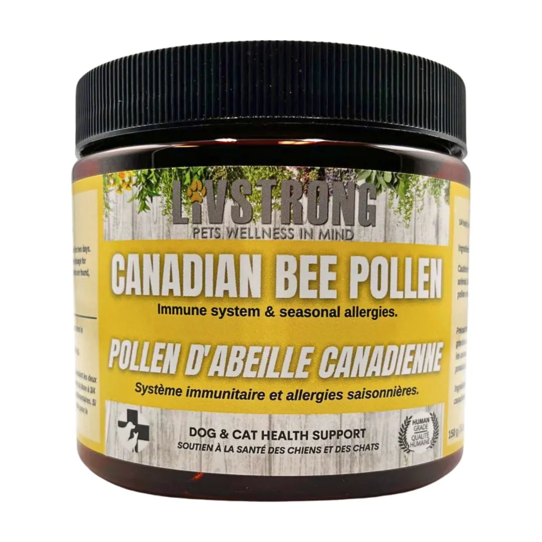Livstrong Canadian Bee Pollen 150g cat vitamins, cat immune support