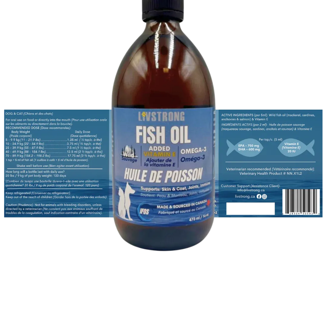 Livstrong fish Oil with Vitamin E