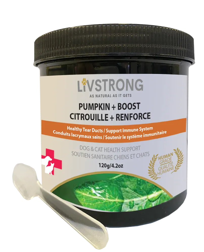 Livstrong Pumpkin   Boost 120g cat vitamins, cat immune support