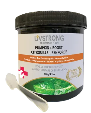 Livstrong Pumpkin   Boost 120g cat vitamins, cat immune support