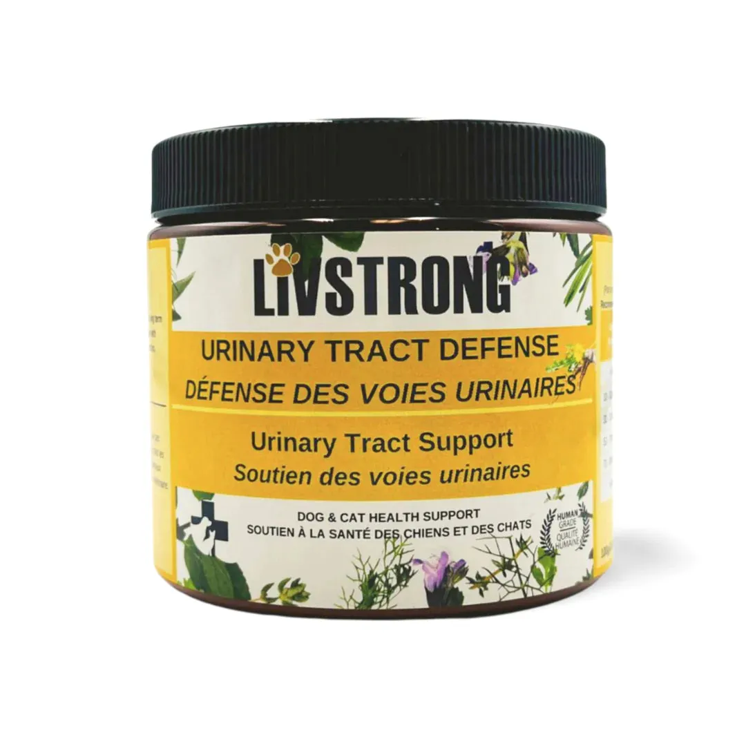 Livstrong Urinary Tract Defense - Urinary Tract Support for Dogs & Cats 100g cat vitamins, cat immune support
