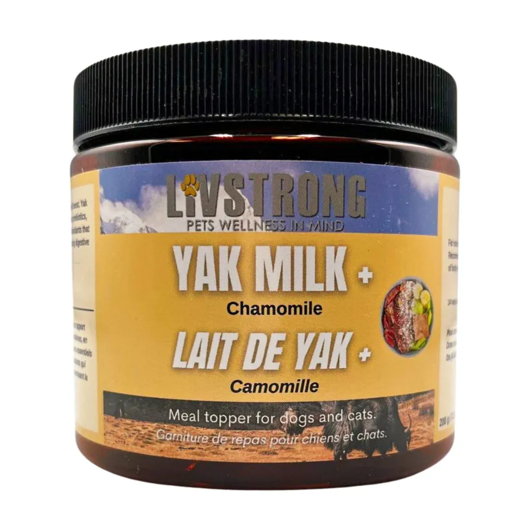 Livstrong Yak Milk   Superfood Topper 200g cat vitamins, cat immune support