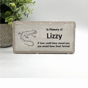 Lizard - Iguana Memorial Stone- Personalized Pet Keepsake show poultry,grooming poultry
