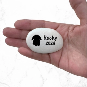 Lop Ear Rabbit Memorial Stone- Personalized Rabbit Keepsake - Bunny Memorial Gift show poultry,grooming poultry