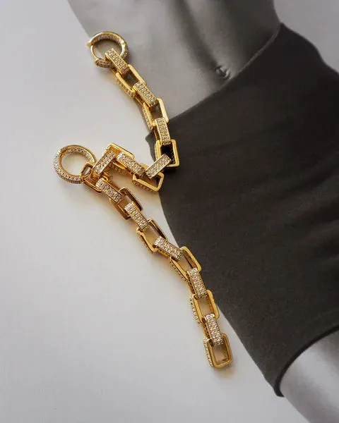 Luv AJ Jagger Chain Double Hoops - Gold Shoes_Luv-Aj-Jewellery