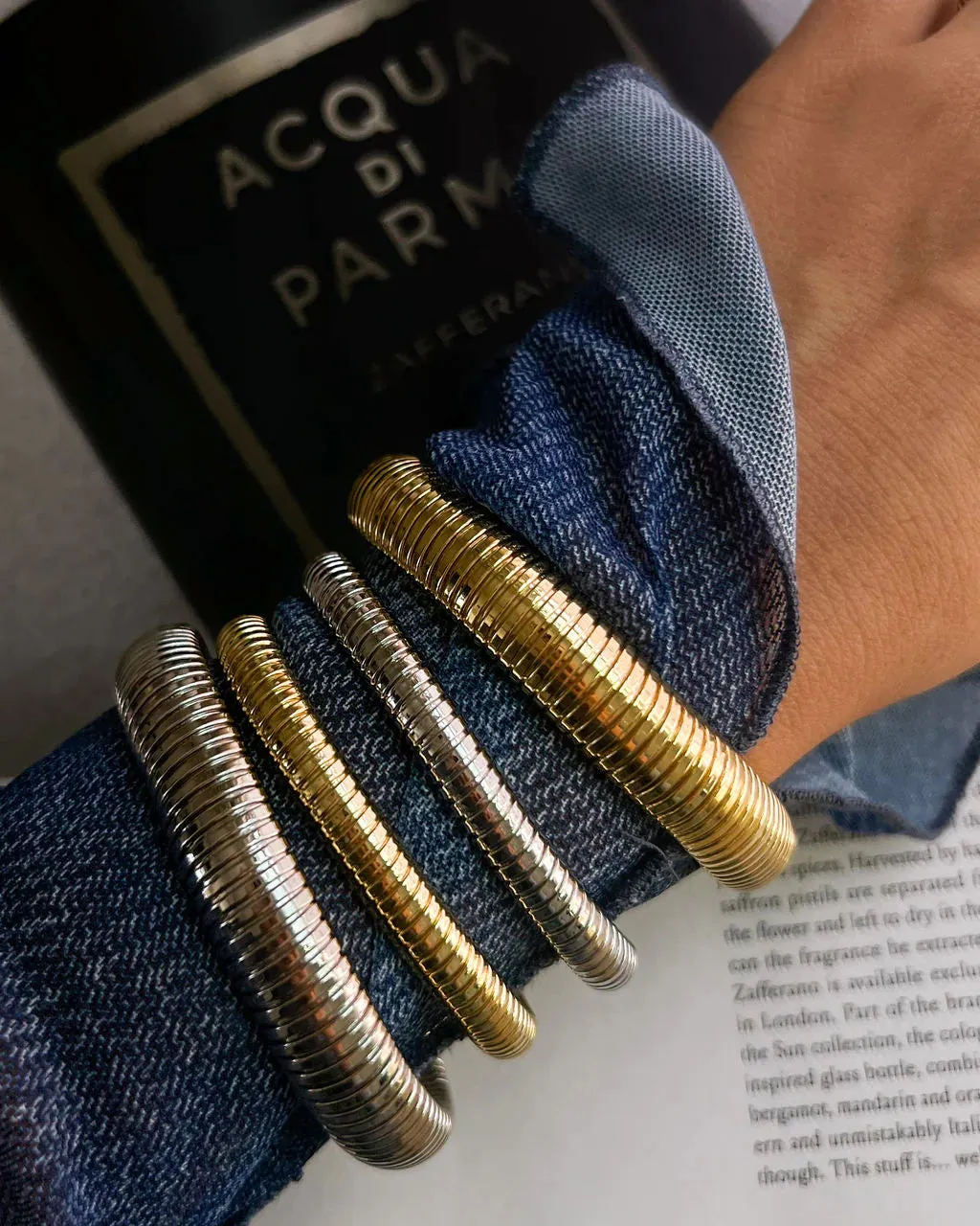 Luv AJ Mini Flex Snake Chain Bracelet Silver Shoes_Luv-Aj-Jewellery