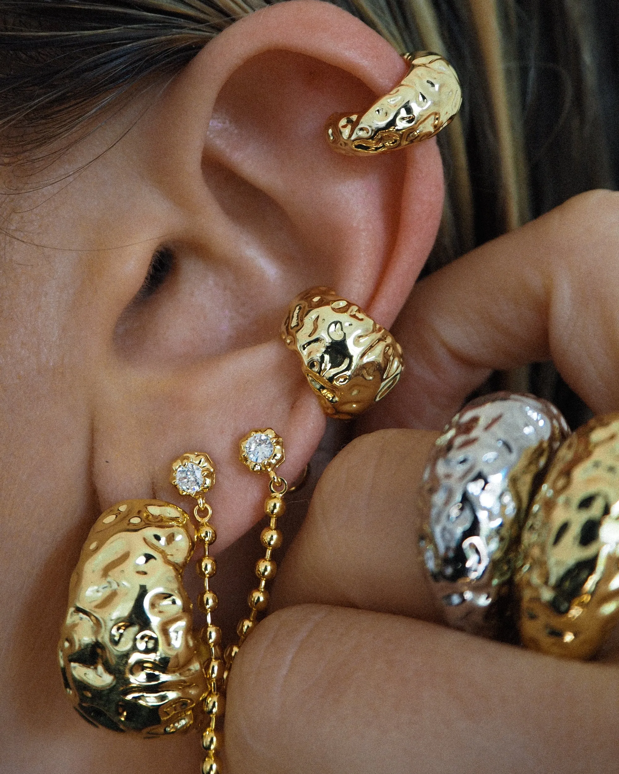 Luv AJ Molten Hoops Gold Shoes_Luv-Aj-Jewellery