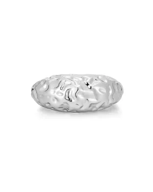 Luv AJ Molten Signet Ring Silver Shoes_Luv-Aj-Jewellery