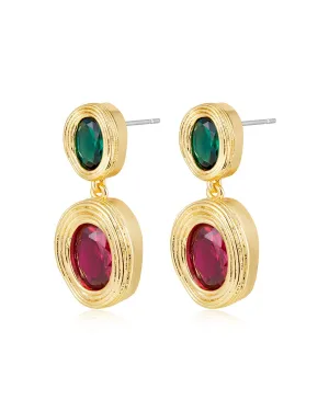 Luv AJ Royale Stone Drop Studs Gold Shoes_Luv-Aj-Jewellery