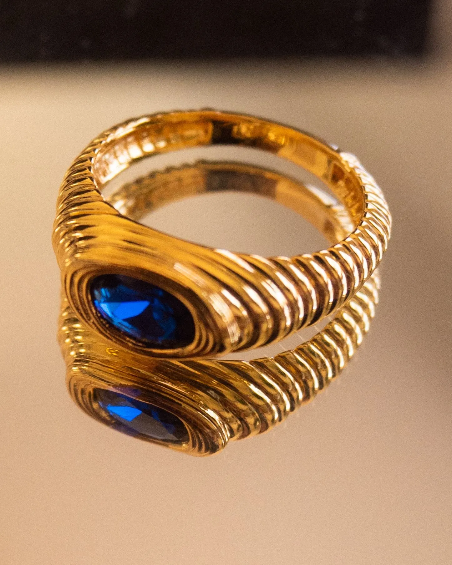 Luv AJ Royale Stone Signet Ring Gold Shoes_Luv-Aj-Jewellery