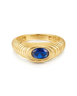 Luv AJ Royale Stone Signet Ring Gold Shoes_Luv-Aj-Jewellery