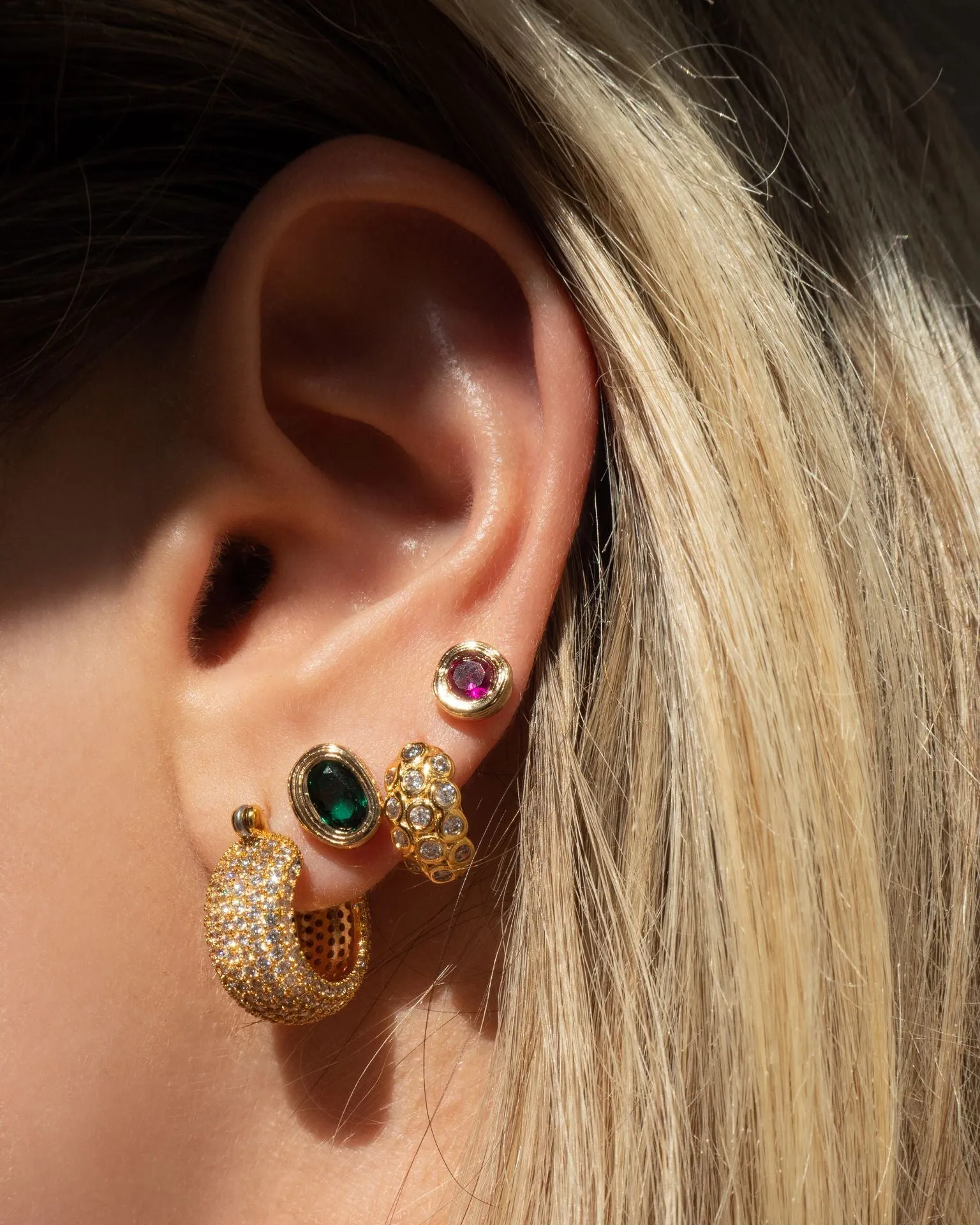 Luv AJ Royale Stone Studs Gold Shoes_Luv-Aj-Jewellery