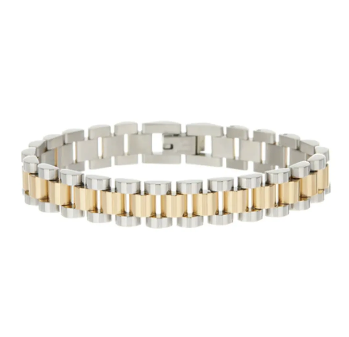 Luv AJ - Two Toned Timepiece Bracelet Shoes_Luv-Aj-Jewellery