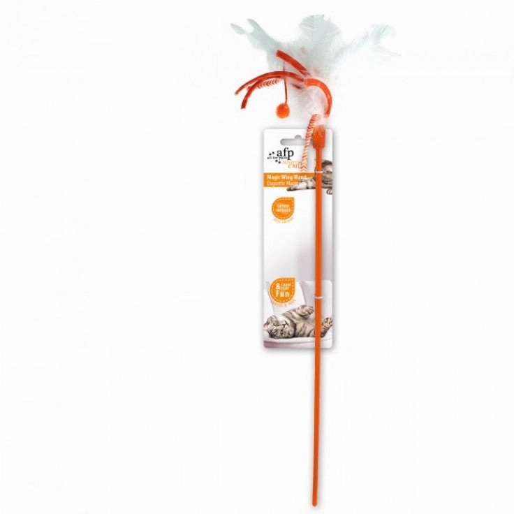 Magic Wing Wand - Orange cat toy set,cat teaser