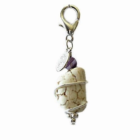 Magnesite Healing Dog Collar Charm 1 Pawmulet dog collar charm,pet tag