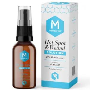 Manuka Vet Hot Spot & Wound Solution Dog Remedies cat toys, cat supplies