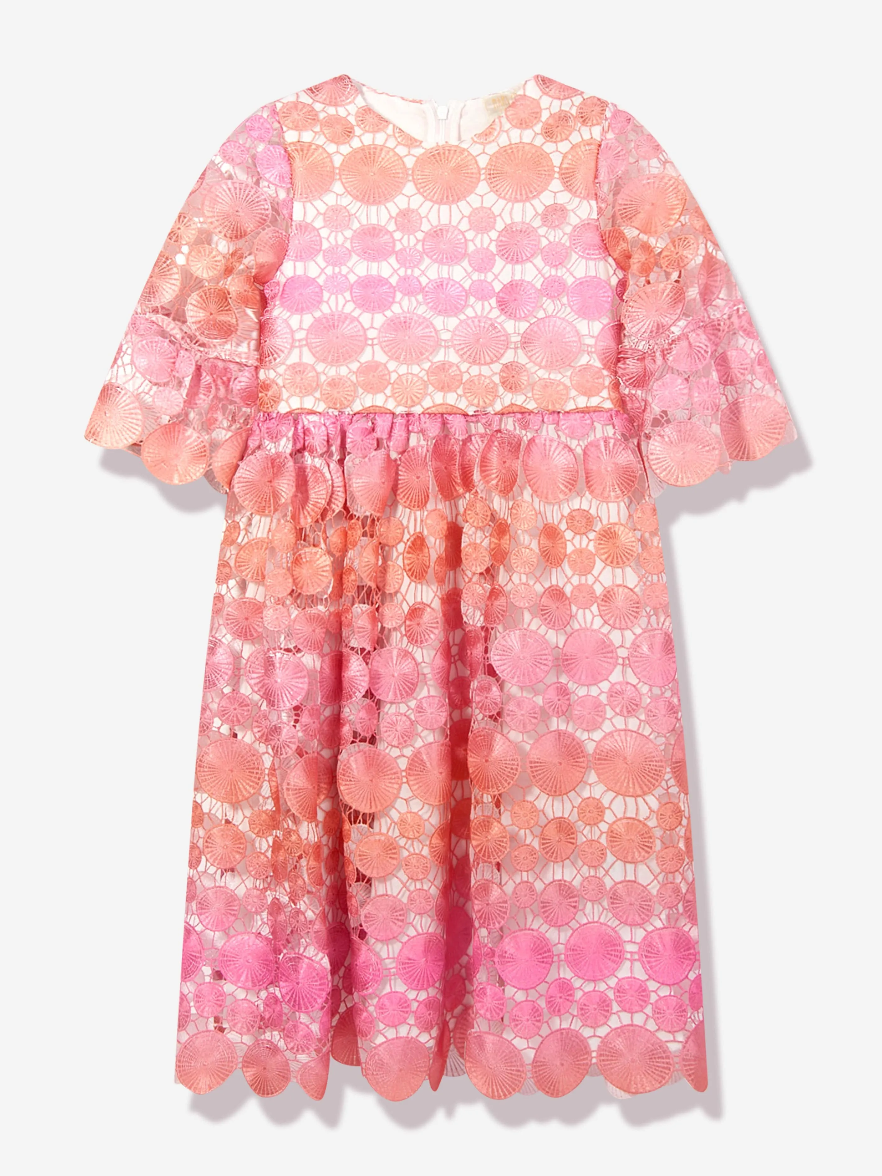 Marlo Girls Louise Embroidered Dress in Multicolour