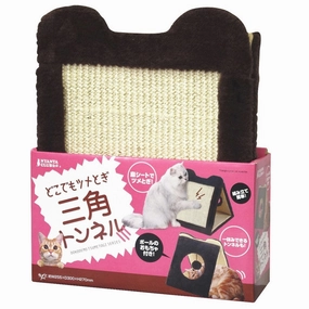 Marukan Cat Scratcher Triangle Tunnel (CT275) cat collar set,pet leash set