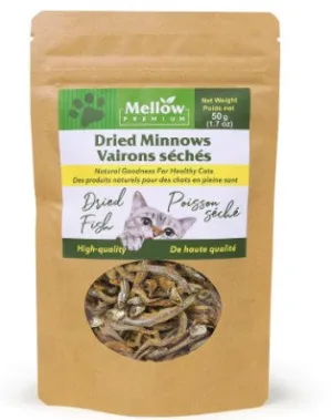 Mellow Premium Dried Minnows (CAT) 50g adult cat food, best cat food for adults