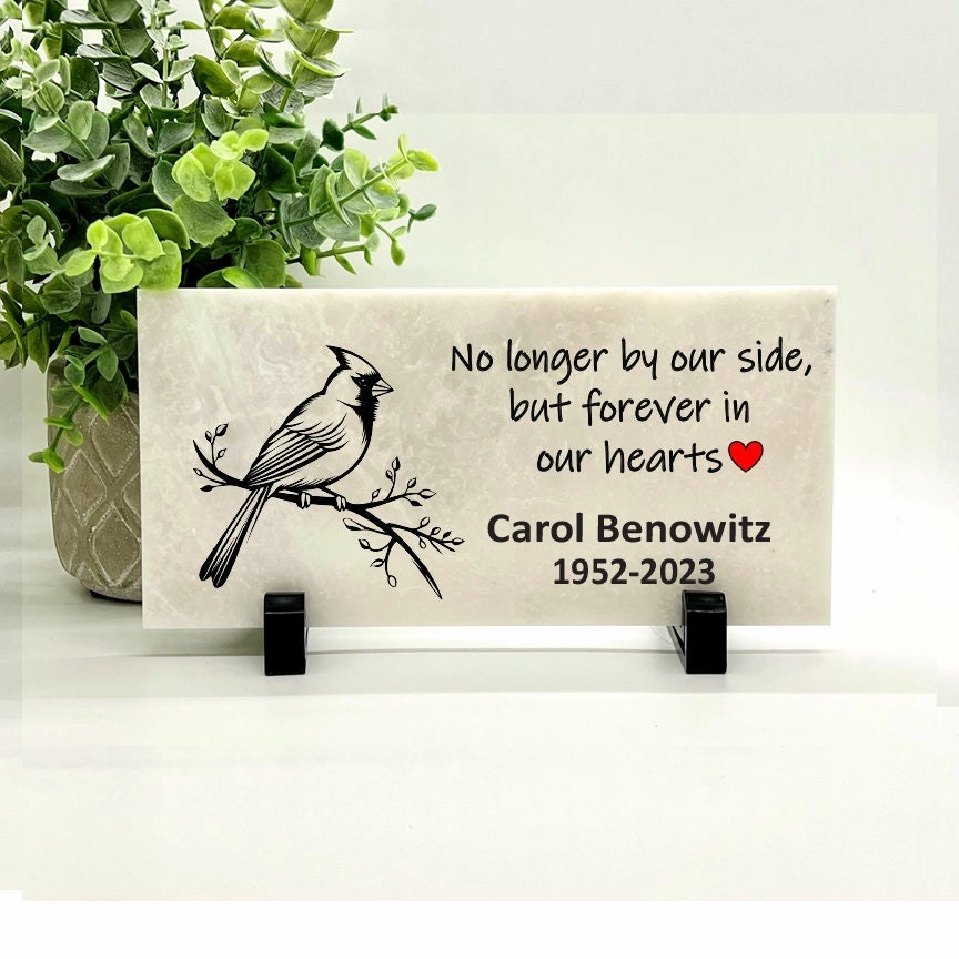 Memorial Stone - No longer by our side.... - Cardinal Memorial