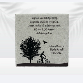 Memorial Stone - Personalized Bicycle Memorial Gift