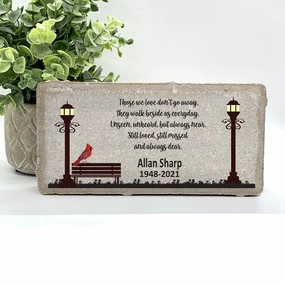 Memorial Stone - Sympathy Gift  Bereavement Gift  Funeral Gift - Cardinal Memorial - Condolence Gift - Custom Memorial Gift - Bench Cardinal show poultry,grooming poultry