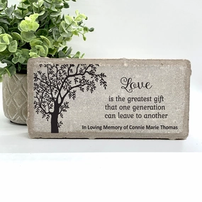 Memorial Stone - Sympathy Gift  Bereavement Gift  Funeral Gift - Custom Memorial Stone - Condolence Gift - Custom Memorial Gift