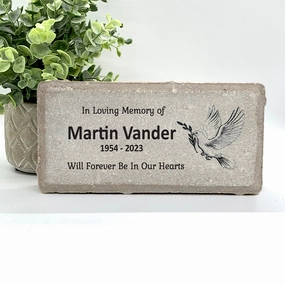 Memorial Stone - Sympathy Gift  Bereavement Gift  Funeral Gift - Dove Memorial - Condolence Gift - Custom Memorial Gift - Dove Olive Branch show poultry,grooming poultry