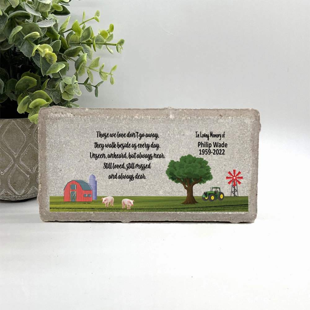 Memorial Stone - Sympathy Gift  Bereavement Gift  Funeral Gift - Farm Memorial - Condolence Gift - Custom Memorial Gift - Farm Memorial show poultry,grooming poultry