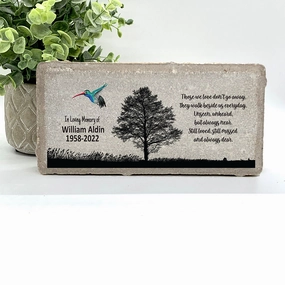 Memorial Stone - Sympathy Gift  Bereavement Gift  Funeral Gift - Hummingbird Memorial - Condolence Gift - Custom Memorial Gift - Grief Gift show poultry,grooming poultry
