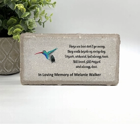 Memorial Stone Hummingbird - Custom Memorial Gift show poultry,grooming poultry