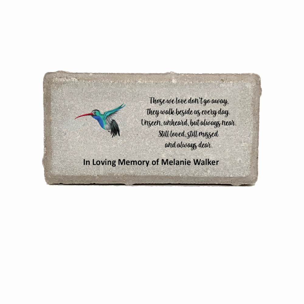 Memorial Stone Hummingbird - Custom Memorial Gift