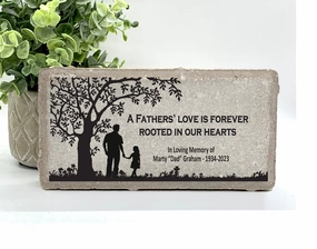 Memorial Stone, Loss of Father, Father and Daughter, Sympathy Gift, Bereavement Gift, Father Memorial, Condolence Gift, Custom Memorial Gift